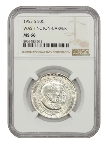 1953-S 50C Washington-Carver NGC MS66 Cover