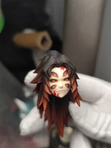 Demon Slayer Kokushibo 1/12 intaglio testa per figura 6 pollici corpo maschile modello finito - Foto 1 di 6