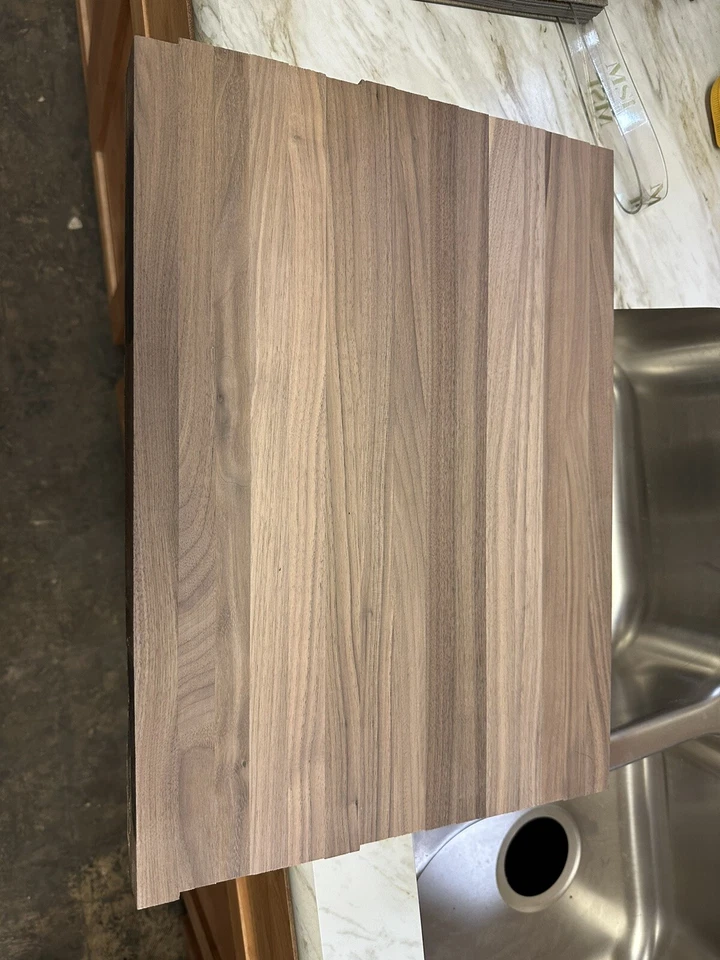 Unfinished Walnut Cutting Board Butcher Block 12.875” X 18.125” X 1.5” Raw Edge - Image 1 of 1