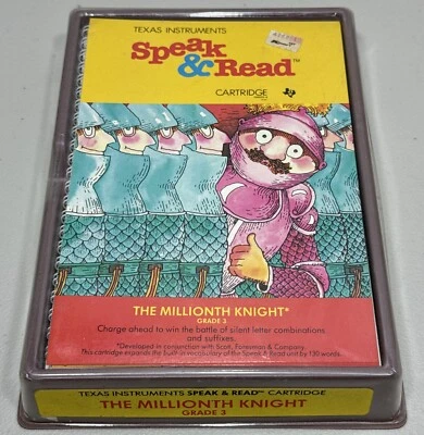 Texas Instruments Speak & Read The Millionth Knight Grado 3 Con Embalaje NUEVO Foto 1 de 4