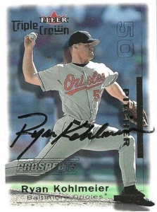 Autographed/Signed 2001 Fleer Triple Crown #293 Ryan Kohlmeier Baltimore Orioles - Picture 1 of 1