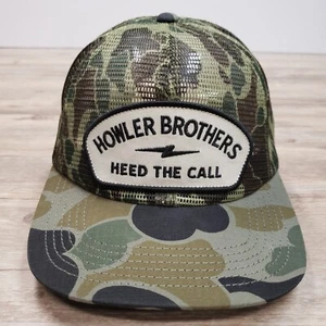 Howler Brothers Hat Cap Snapback Feedstore Camo All Mesh Patch Logo Heed the Cal - Picture 1 of 7
