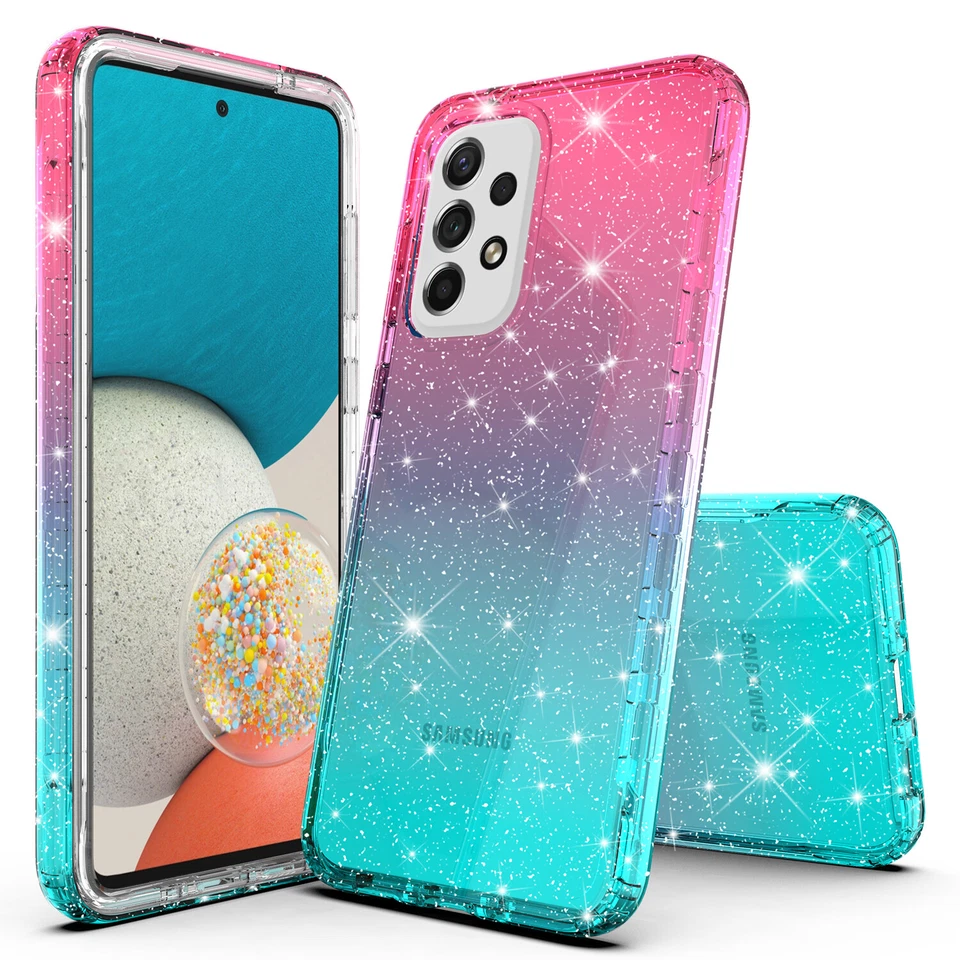 Funda Transparente Brillo Gradiente Para Samsung Galaxy A13 4G (NO Para Versión 5G) Foto 1 de 4