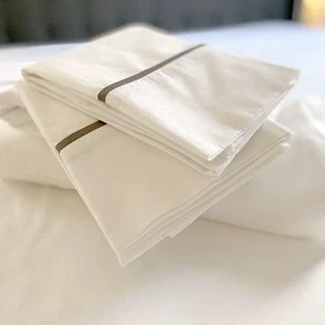 Semi-Fitted Flat Top Sheet Set | Organic Cotton No-Tuck Easy Bed Making | RV ... - Picture 1 of 9