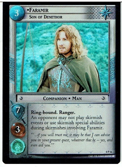 LORD OF THE RINGS TCG / CCG PROMO 0P16 FARAMIR foil (French) lp - Image 1 of 1