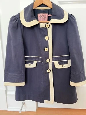 Juicy Couture Navy Coat - Size Medium - Imagem 1 de 4