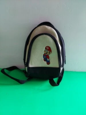 Mini Mochila Nintendo DS / Estuche de Transporte Blanco con Mario Bordado Foto 1 de 4