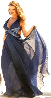 Maxi Vestido Largo Roberto Cavalli 2007 Vintage Pasarela Lentejuelas EE. UU. 4 6 / IT 42 Foto 1 de 4