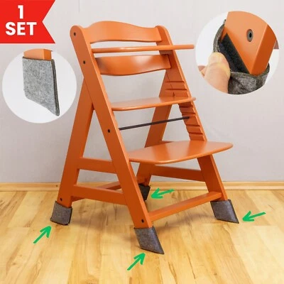 Hochstuhl Stuhlbeinsocken passend für Hauck Alpha Beta Roba Filzgleiter Boden