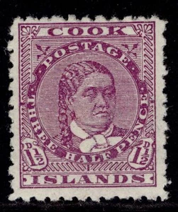 COOK ISLANDS EDVII SG30, 11/2d malva profunda, M COMO NUEVO. - Imagen 1 de 1
