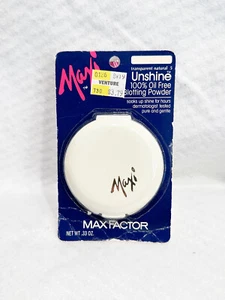 VINTAGE MAX FACTOR MAXI UNSHINE BLOTTING POWDER - TRANSPARENT NATURAL - NOS - Picture 1 of 2