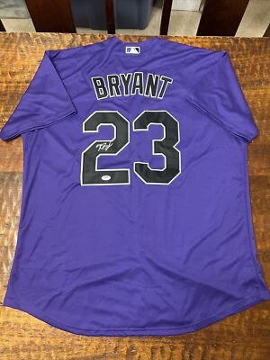 Kris Bryant Signed Colorado Rockies Jersey PSA DNA Coa Autographed - Image 1 of 4