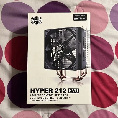 Cooler Master Hyper 212 EVO CPU Cooler - 4 Heat Pipes, Universal Mount, AM4/LGA - Image 1 of 3