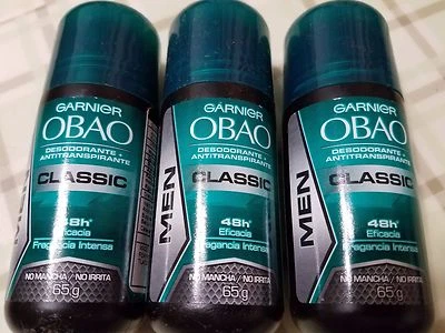 3 pack Garnier Obao Deodorant Antiperspirant Classic for  Men made in Mexico - Image 1 of 2
