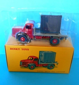 DINKY TOYS 34 B PLATEAU BERLIET AVEC CONTAINER 2576016  [N] - Picture 1 of 1