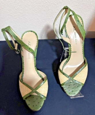 Винтажные сандалии-страусы Anne Klein размер 7 1/2 B - Изображение 1 из 4