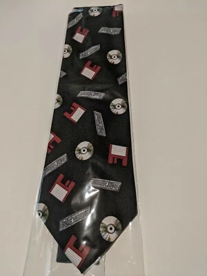 Disquete de medios de parquet vintage CD teclado corbata negro vieja escuela 3,75" Foto 1 de 4