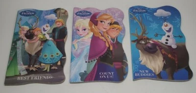 New Lot Of 3 Frozen Disney Board Books Best Friends ~ Count On US! & New Buddies - Image 1 of 4