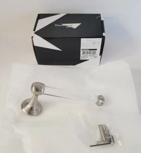 Contemporary Acrylic - Single Post Toilet Tissue Holder in Satin Nickel - Picture 1 of 5