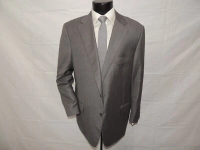 Hickey Freeman New York men's super 170's Loro Piana Gray Blazer Jacket 46 R - Image 1 of 4