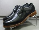 203401 Ms50 Raleigh Mens Shoes 95M Black Leather Lace Up Johnston And Murphy