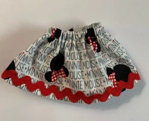 Falda Ropa Minnie Mouse se adapta a 12 pulgadas Estante Sentado Elfo Muñeca o Pixie - Imagen 1 de 1
