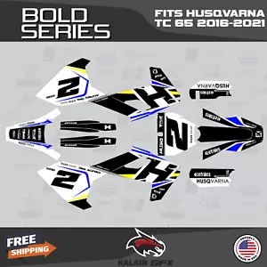 Kit de gráficos para Husqvarna TC65 (2016-2023) TC 65 audaz-negro-azul - Imagen 1 de 6