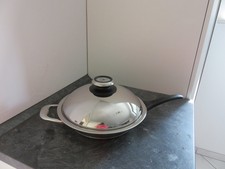 AMC Sistema Premium Padella, Manico Padella con coperchio e Visiotherm