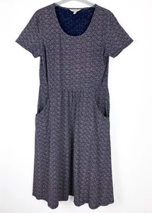 Seasalt Cornwall Enor Midikleid Floral Fit Flare Bio-Baumwolle Damen 12 Tall - Bild 1 von 10