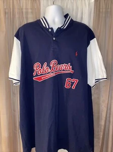 POLO BEARS By RALPH LAUREN Baseball Jersey Shirt Men’s 3XLT Sewn Logo VINTAGE - Picture 1 of 7