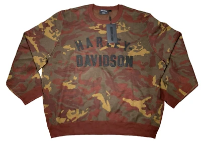 Suéter Harley Davidson Camuflado Tejido Borgoña Para Hombre’s 4XL Nuevo Foto 1 de 4
