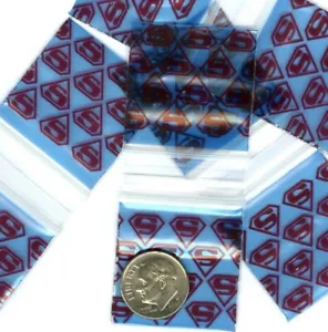 100 Super Hero Apple Baggies 1.25 x 1.25 in. minizip bags 125125 - Picture 1 of 1