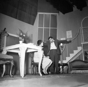 Renato Rascel Reharsing 1955 Old Photo