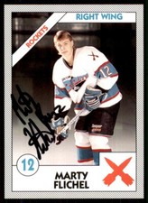 1993-94 Tacoma Rockets WHL Marty Flichel IP Signed Auto Tacoma Rockets #12