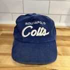 Sports Specialties Indianapolis Colts Corduroy Hat Cap VTG NFL The Cord Blue