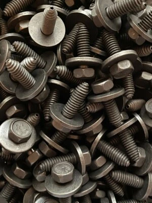 100 Pcs 5/16" Body Bolts 1" Long 1/2" Hex 7/8" Washer #1907-100CC - Image 1 of 4