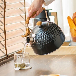 Stove Top Whistling Tea Kettle Practical Stainless Steel Teakettle Teapot Large - Picture 1 of 12