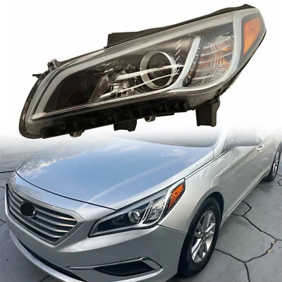 For 2015 2016 2017 Hyundai Sonata Headlight Halogen w/ Bulbs Driver 92101C2000 - Image 1 of 4