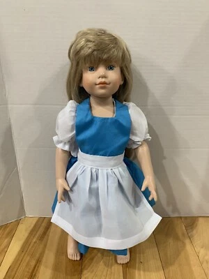 Passt schmal 18" Magic Attic oder Kidz n Cats Puppenkleidung Prinzessin Belle nur Kleid - Bild 1 von 3