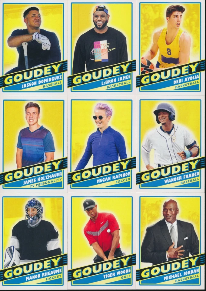 Insertos Goodwin Champions Goudey 2020 - Elige de la lista - ¡Compra 2+ y obtén un 25 % de descuento! Foto 1 de 1