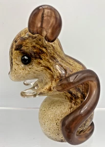 Lovely Langham Art Glass Mouse Figurine Signed Paul Miller - Picture 1 of 13