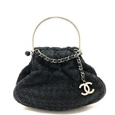 CHANEL With CC Coco charm Hardware handle Tweed bag Hand Bag
