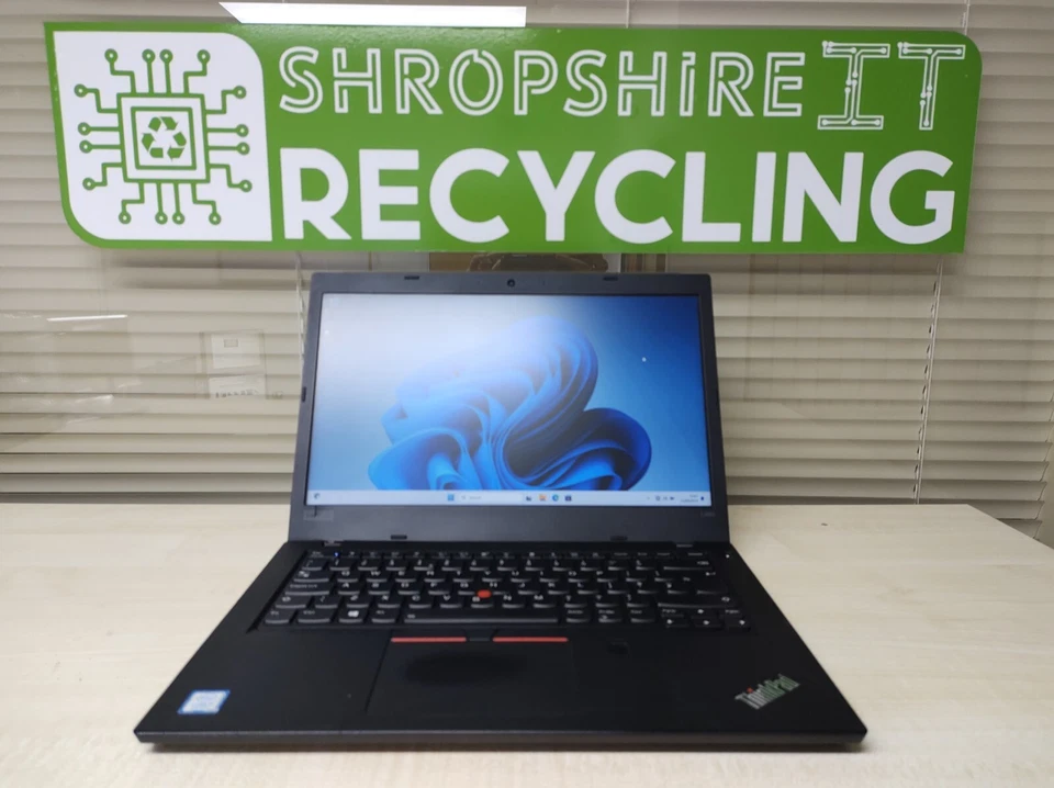 Lenovo Laptop Thinkpad L480 i5-8250U 1TB SSD 8GB RAM *CRACKED HOUSING* - Image 1 of 4