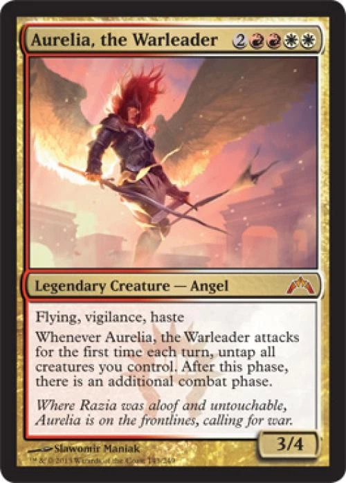 Aurelia, the Warleader -Foil Light Play MTG Gatecrash - Image 1 of 1
