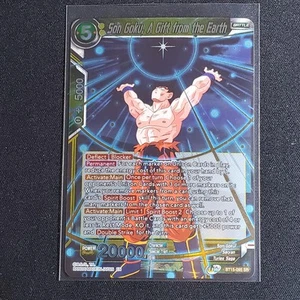 Dragon Ball Super CCG Son Goku, Un regalo de la Tierra Saiyan Showdown BT15-095SR - Imagen 1 de 2