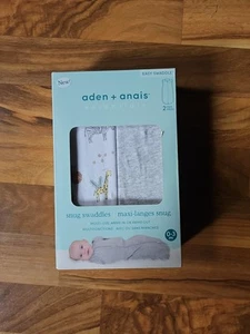 Aden +anais Snug Swaddles Maxi-langes Snug Safari 0-3 Months  - Picture 1 of 2