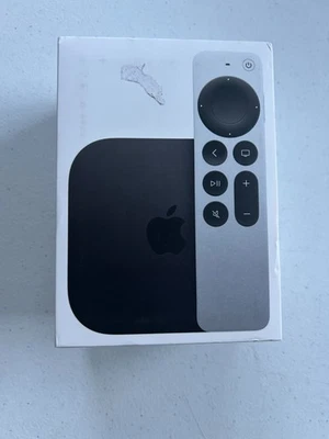 Apple TV 4K (3rd Generation) Media Streamer - Black (MN873B/A), New, Ex Display - Image 1 of 4