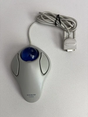 Track Ball Mouse Orbit Vintage Kensington Model 64226 Gray USB Wired Blue Ball - Image 1 of 4