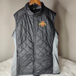 Iowa State Cyclones Cutter & Buck  Mens Puffer Quilted Full Zip Puffer Vest XL - Picture 1 of 6