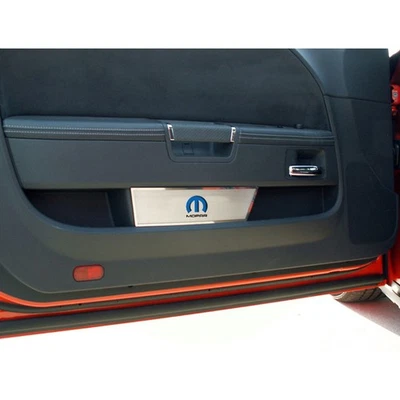 Insignias de puerta azul MOPAR Omega 'M' incrustación para Dodge Challenger 2008-2014 [cepillado] Foto 1 de 3